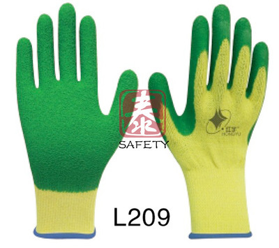 【廠家專業(yè)生產(chǎn)勞保手套 十針粗滌棉紗線乳膠皺紋手套 耐割耐磨手套】價(jià)格,廠家,圖片,防護(hù)手套,青島祥泰安全防護(hù)用品-